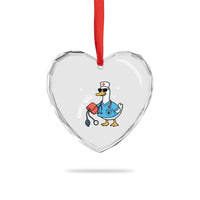 Goose Nurse Heart Crystal Glass Ornament Cuff Em Cute Nursing Graduation Gift - Wonder Print Shop