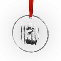 Got Too Silly Goose Meme Crystal Glass Ornament Funny Cowboy Goose Jailbird Prison