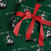 Got Too Silly Goose Meme Wrapping Paper Roll Funny Cowboy Goose Jailbird Prison