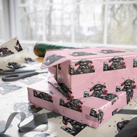 Gothic Easter Bunny Wrapping Paper Roll Dark Aesthetic Rabbit Gift