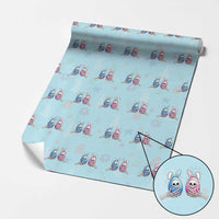 Gothic Easter Gift Wrapping Paper Roll Skeleton Hands Holding Easter Eggs