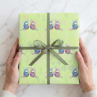 Gothic Easter Gift Wrapping Paper Roll Skeleton Hands Holding Easter Eggs