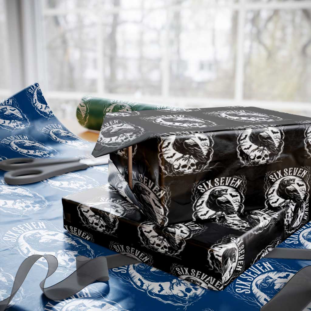 Gothic Raven Brainrot Six Seven Wrapping Paper Roll Gen Z Alpha Gift - Wonder Print Shop