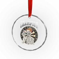 Gothic Skull Dart Master Crystal Glass Ornament Funny Skeleton Dartboard Champion Gift - Wonder Print Shop