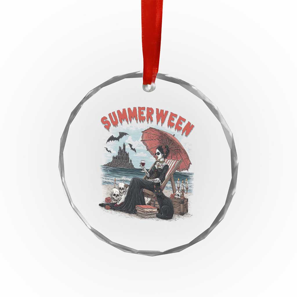 Gothic Summerween Crystal Glass Ornament Spooky Summer Halloween Horror Character TS02