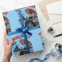 Gothic Summerween Wrapping Paper Roll Spooky Summer Halloween Horror Character - Wonder Print Shop