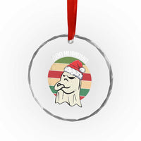 Gothic Xmas Crystal Glass Ornament Boo Humbug Santa Ghost TS09