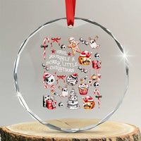 Gothic Xmas Crystal Glass Ornament Have Yourself A Scary Little Christmas TS09