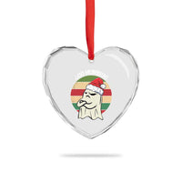 Gothic Xmas Heart Crystal Glass Ornament Boo Humbug Santa Ghost - Wonder Print Shop