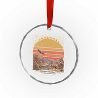 Grand Canyon Arizona 90s Desert Sunset Nostalgia Hiking Crystal Glass Ornament