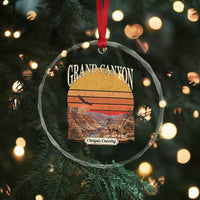 Grand Canyon Arizona 90s Desert Sunset Nostalgia Hiking Crystal Glass Ornament