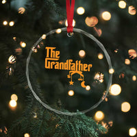 Grandfather Crystal Glass Ornament Funny Grandpa Fathers Day - Wonder Print Shop