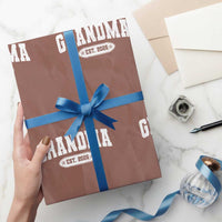 Grandma Est 2026 Wrapping Paper Roll Promoted To Grandparents Mothers Day