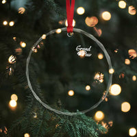 Grandpaw Crystal Glass Ornament Best Dog Grandpa Fathers Day Gift From Dog - Wonder Print Shop