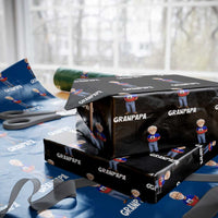 Granpapa Haitian Creole Grandpa Pride Wrapping Paper Roll Grandfather Hispanic Haiti Heritage Father's Day