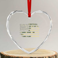 Greatest Dads Get Promoted To Grandpa Heart Crystal Glass Ornament Retro Camo American Flag New Grandpa Gift
