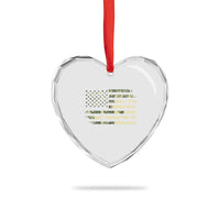 Greatest Dads Get Promoted To Grandpa Heart Crystal Glass Ornament Retro Camo American Flag New Grandpa Gift
