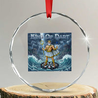 Greek Mythology Poseidon Dart Player Crystal Glass Ornament King Of Dart Trident Thrower - Wonder Print Shop