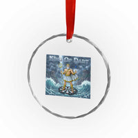 Greek Mythology Poseidon Dart Player Crystal Glass Ornament King Of Dart Trident Thrower - Wonder Print Shop