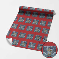 Greek Mythology Poseidon Dart Player Wrapping Paper Roll King Of Dart Trident Thrower - Wonder Print Shop