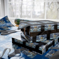 Greek Mythology Poseidon Dart Player Wrapping Paper Roll King Of Dart Trident Thrower - Wonder Print Shop