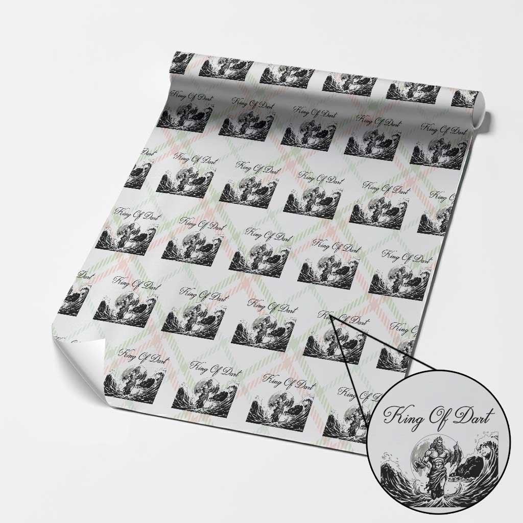 Greek Mythology Poseidon Dartist Wrapping Paper Roll King Of Dart Thrower - Wonder Print Shop