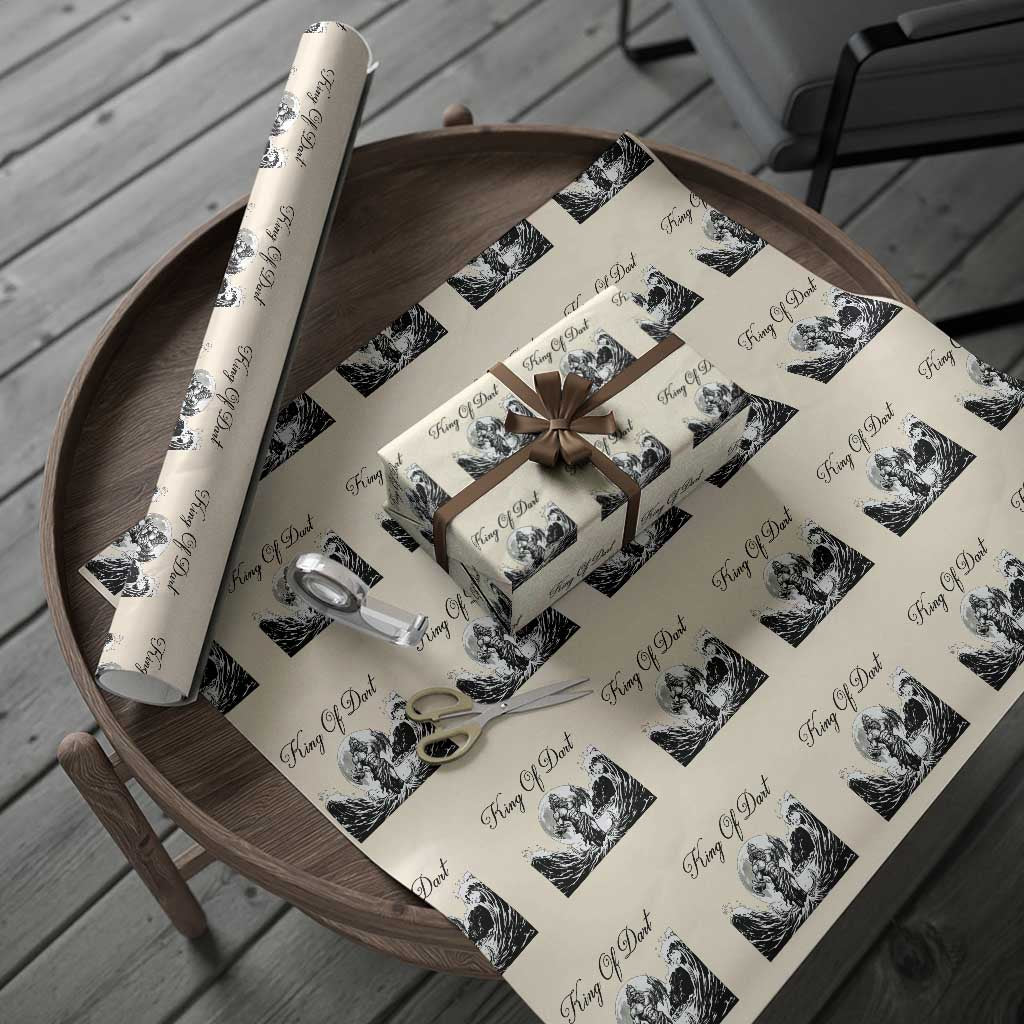 Greek Mythology Poseidon Dartist Wrapping Paper Roll King Of Dart Thrower - Wonder Print Shop