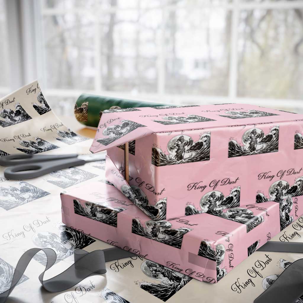 Greek Mythology Poseidon Dartist Wrapping Paper Roll King Of Dart Thrower - Wonder Print Shop