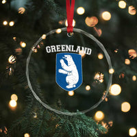Greenland Crystal Glass Ornament Polar Bear Vintage Political Protest
