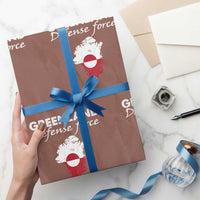 Greenland Defense Force Wrapping Paper Roll Political Statement Greenland Policy