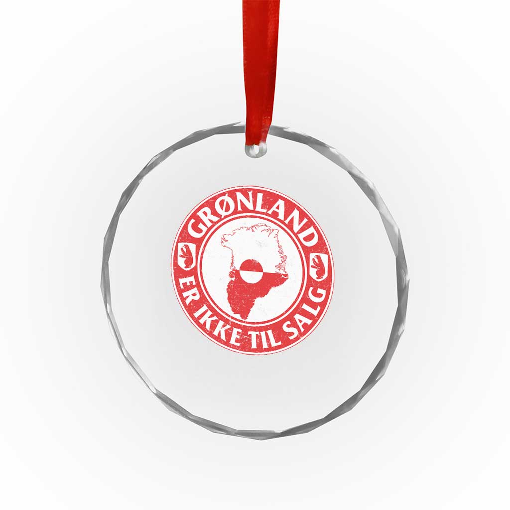 Greenland Is Not For Sale Crystal Glass Ornament Gronland Er Ikke Til Salg Greenland Protest