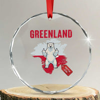 Greenland Is Not For Sale Crystal Glass Ornament Support Greenlander Gift