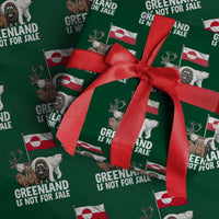 Greenland Is Not For Sale Wrapping Paper Roll Arctic Animal Resist Protest Greenland Flag