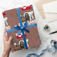 Greenland Is Not For Sale Wrapping Paper Roll Arctic Animal Resist Protest Greenland Flag