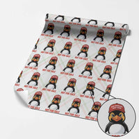 Greenland Is Not for Sale Wrapping Paper Roll Funny Nihilist Penguin FDT Political Meme