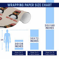 Greenland Is Not for Sale Wrapping Paper Roll Funny Nihilist Penguin FDT Political Meme