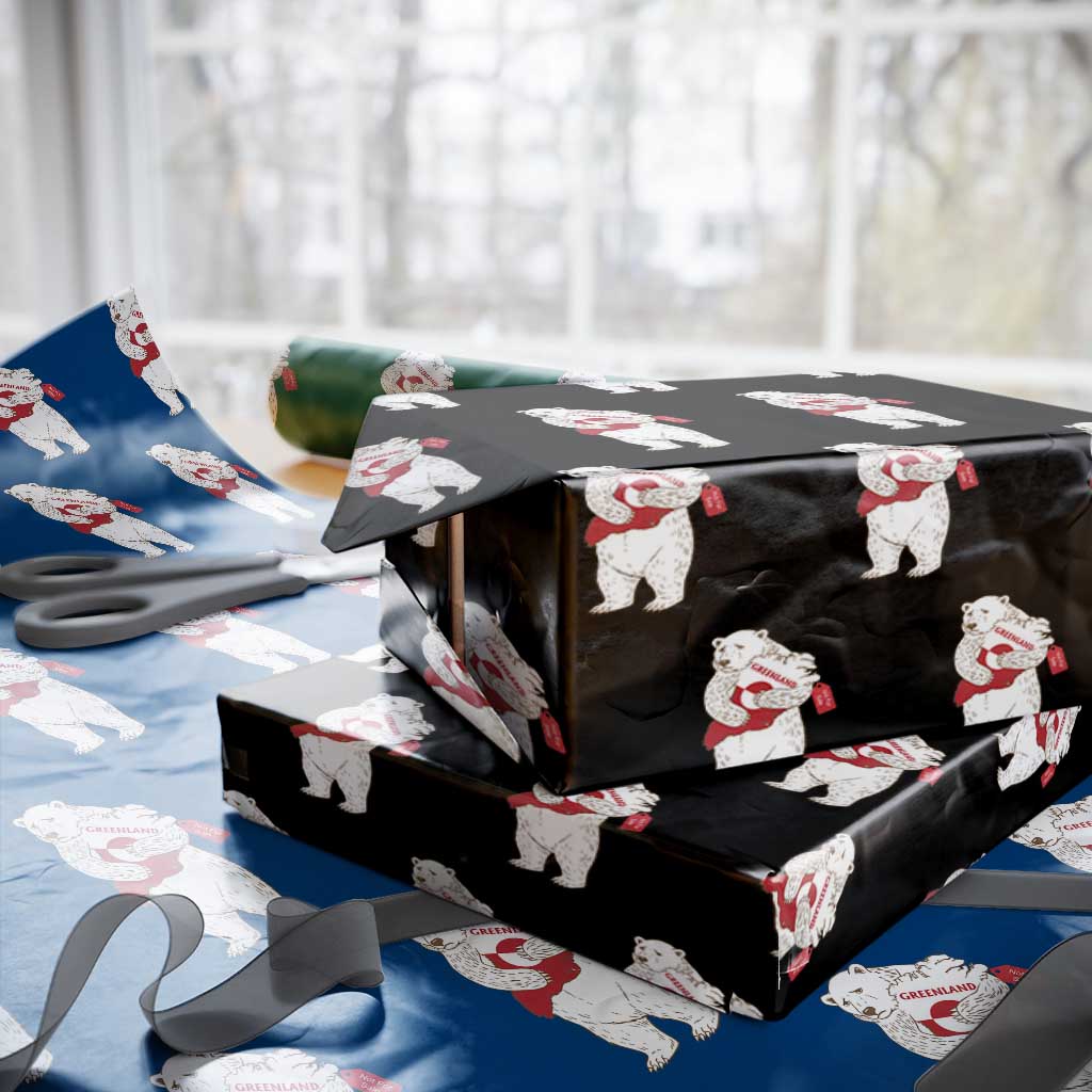 Greenland Is Not For Sale Wrapping Paper Roll Greenland Bear Hug