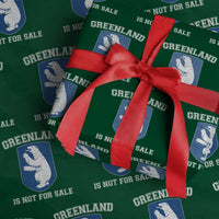 Greenland Is Not For Sale Wrapping Paper Roll Polar Bear Vintage Political Protest