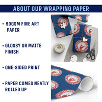 Greenland Is Not For Sale Wrapping Paper Roll Political Statement Arms of Greenland