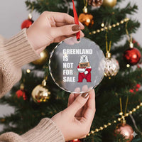Greenland Not For Sale Crystal Glass Ornament Anti Authoritarian Political Gag Gift