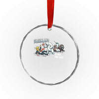 Greenland Not For Sale Crystal Glass Ornament Political Humor Gift