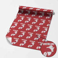 Greenland Not For Sale Patriotic Wrapping Paper Roll Grunge Flag and Price Tag Protest