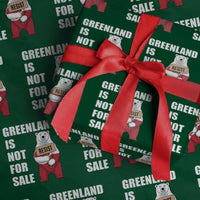 Greenland Not For Sale Wrapping Paper Roll Anti Authoritarian Political Gag Gift