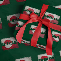 Greenland Pride Patriotic Greenlander Heritage Vintage Flag Wrapping Paper Roll