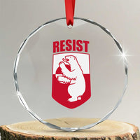 Greenland Resist Crystal Glass Ornament Stand With Greenlanders