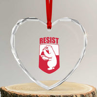 Greenland Resist Heart Crystal Glass Ornament Stand With Greenlanders