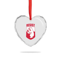 Greenland Resist Heart Crystal Glass Ornament Stand With Greenlanders