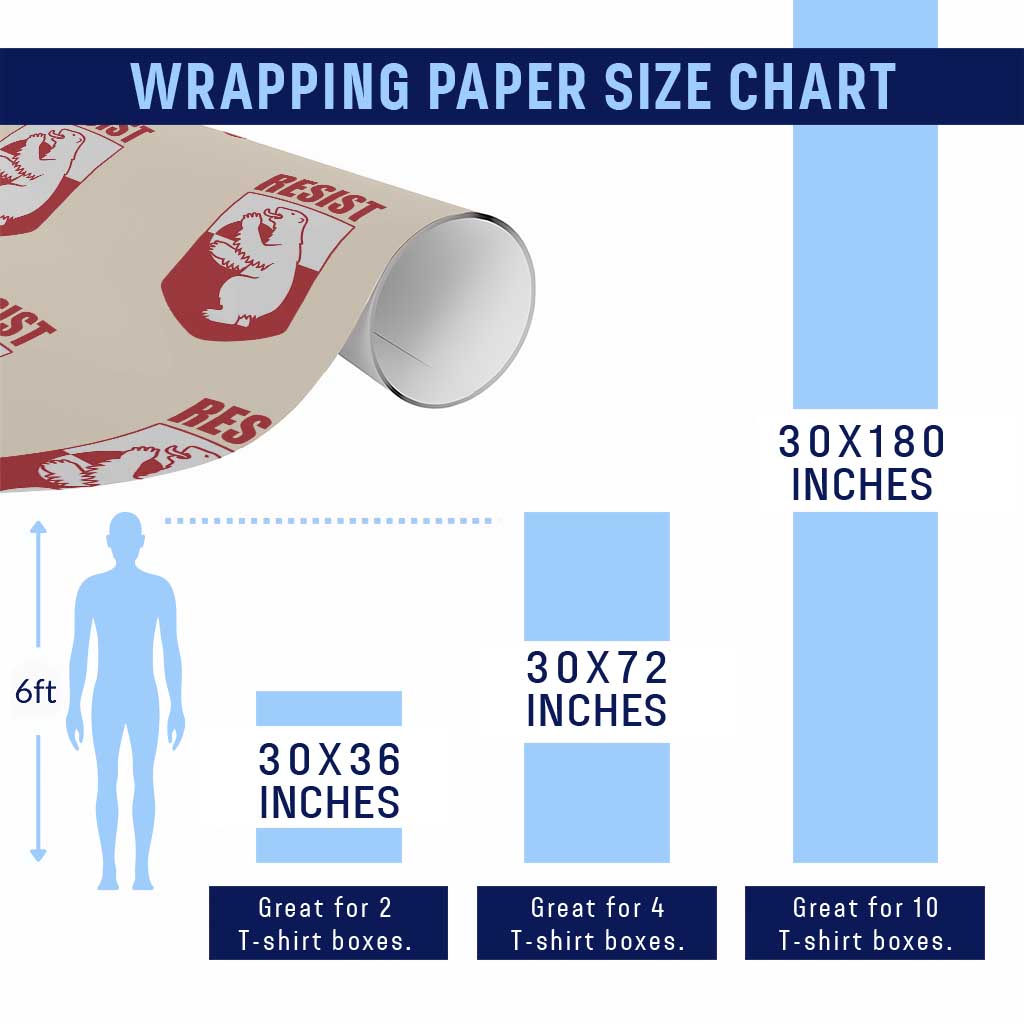 Greenland Resist Wrapping Paper Roll Stand With Greenlanders