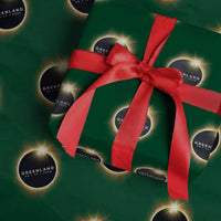 Greenland Total Solar Eclipse 2026 Wrapping Paper Roll Path of Totality Astronomy Gift