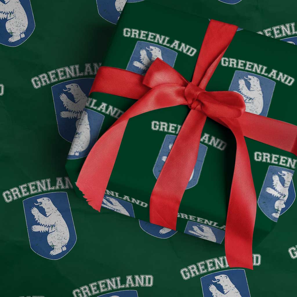 Greenland Wrapping Paper Roll Polar Bear Vintage Political Protest